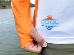 Hanorac Select Baits Feeder Long Sleeve Hoodie UPF 50+ White and Orange
