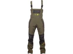 Salopeta Select Baits New Wave Softshell Fleece Insulated Green/Black Bib'n'Brace