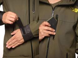 Jacheta Select Baits New Wave Softshell Fleece Insulated Green/Black Jacket