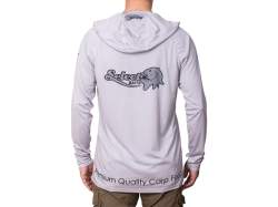 Hanorac Select Baits UV Long Sleeve Hoodie UPF 50+ Light Grey