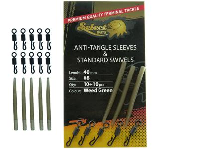 Vartejuri si conuri Select Baits Anti-tangle Sleeves and Standard Swivels