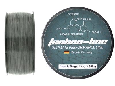 Fir monofilament Select Baits Techno-Line 600m Titan Grey