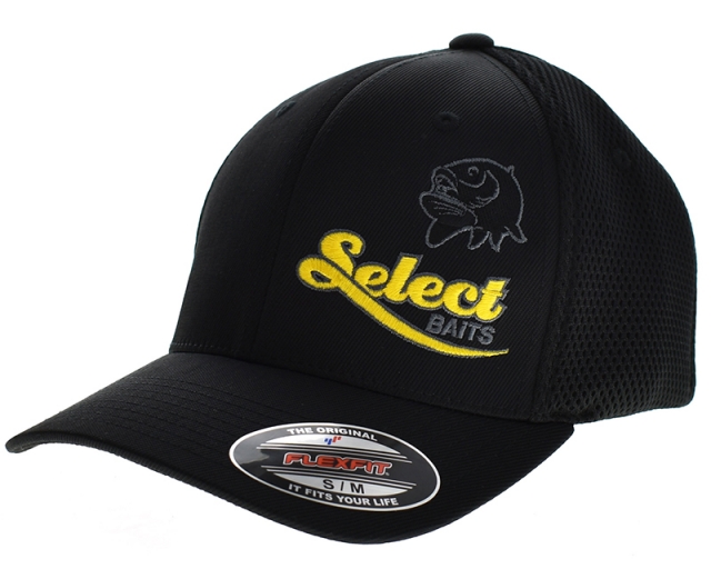 Select Baits Flexfit Ultrafibre Airmesh Black Cap