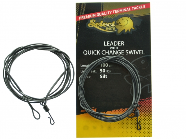 Select Baits Leader with Quick Change Swivel