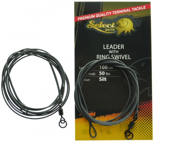 Select Baits Leader with Ring Swivel