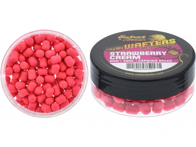 Select Baits Method Feeder Wafters Strawberry Cream