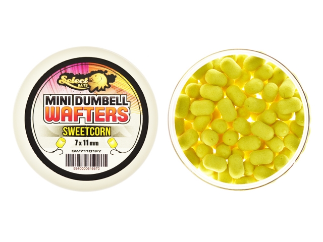 Select Baits Mini Dumbells Wafters Sweetcorn