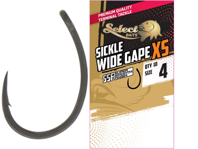Select Baits Sickle Wide Gape XS SSF Hooks